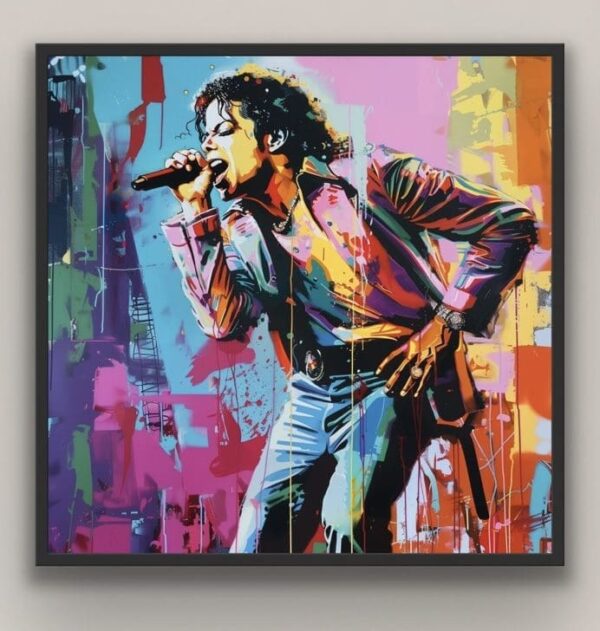 Michael Jackson singing on the stage - Bilde 2