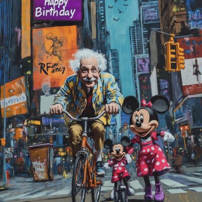 Einstein & Minnie Mouse