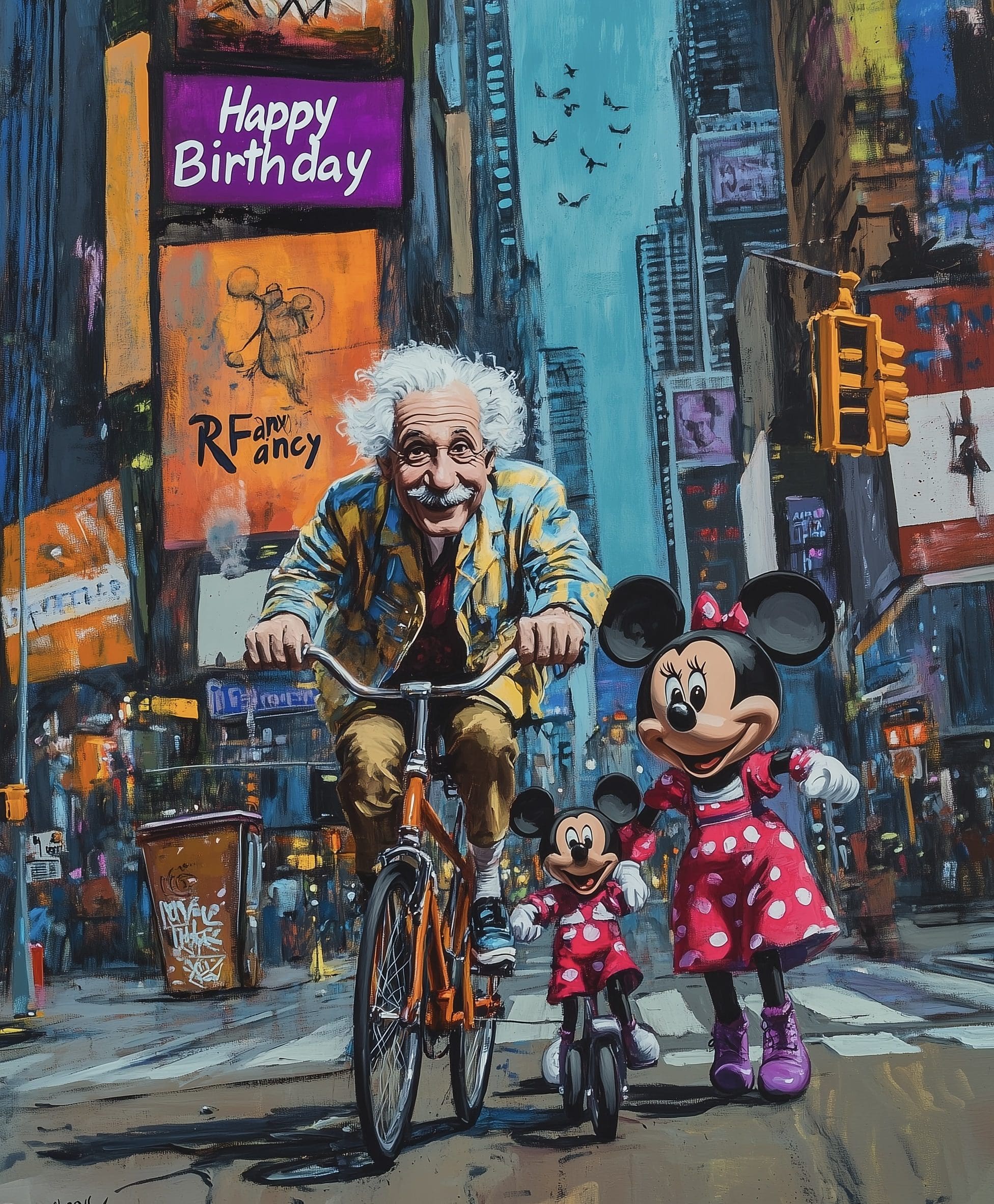 Einstein & Minnie Mouse