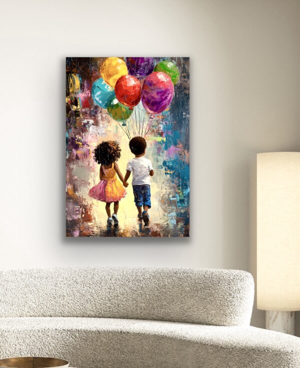 Kids with Baloons - Bilde 2