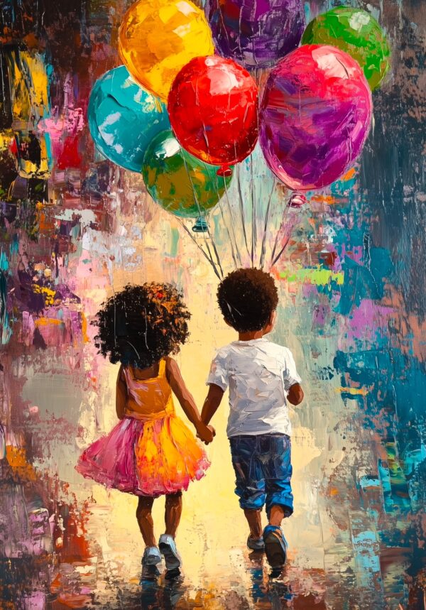 Kids with Baloons